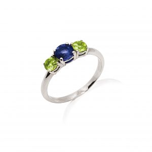 Sapphire and Peridot Timeless Ring