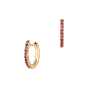 Pink Sapphire Earrings in 18k Rose Gold